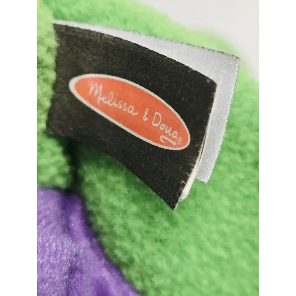 Melissa and Doug Smoulder The Dragon Hand Puppet Plush Toy w/ Stick 12” Retired